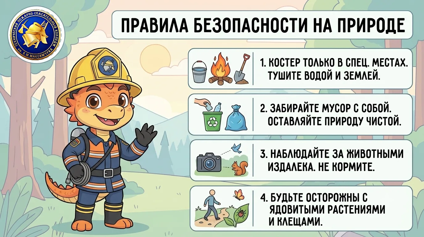 🌲 Правила безопасности на природе