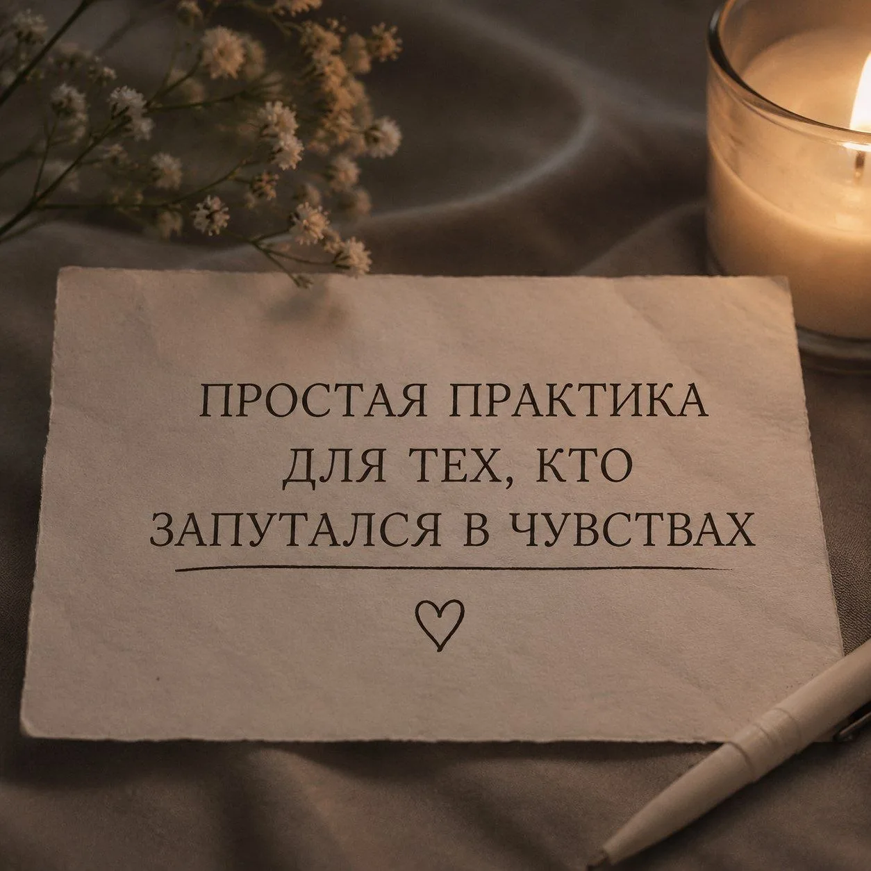 ПРОСТАЯ ПРАКТИКА ДЛЯ ТЕХ, КТО ЗАПУТАЛСЯ В ЧУВСТВАХ