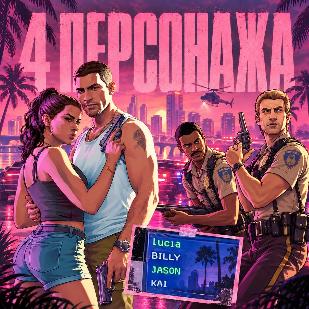 🤪 В GTA VI изначально планировали сразу 4 главных героев — кроме Джейсона и Люсии, в с...