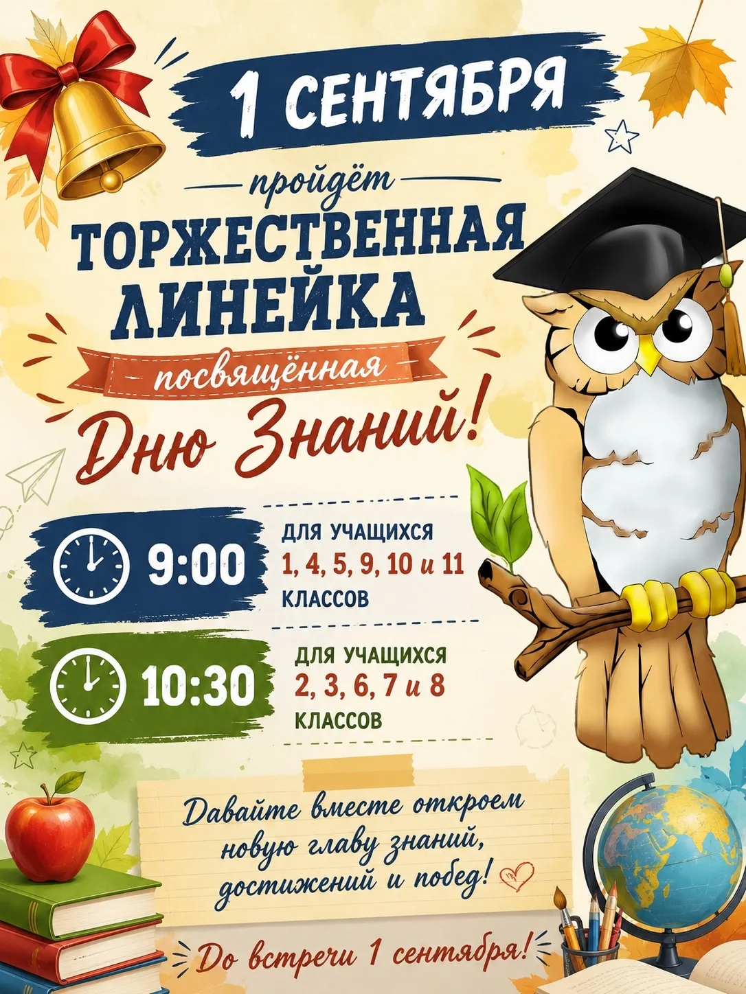 ✨ 1 СЕНТЯБРЯ — ДЕНЬ ЗНАНИЙ! ✨