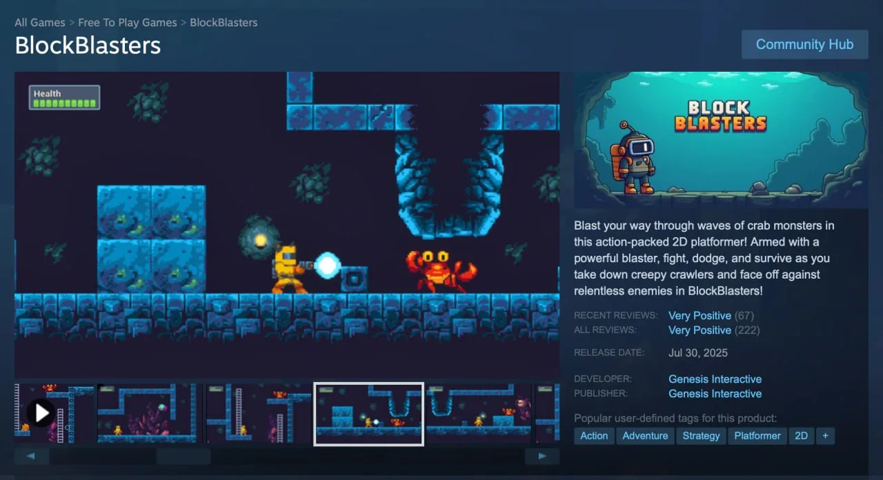 Игра из Steam ВЫКРАЛА крипту у сотен игроков — в бесплатный платформер BlockBlasters впилили троян.
