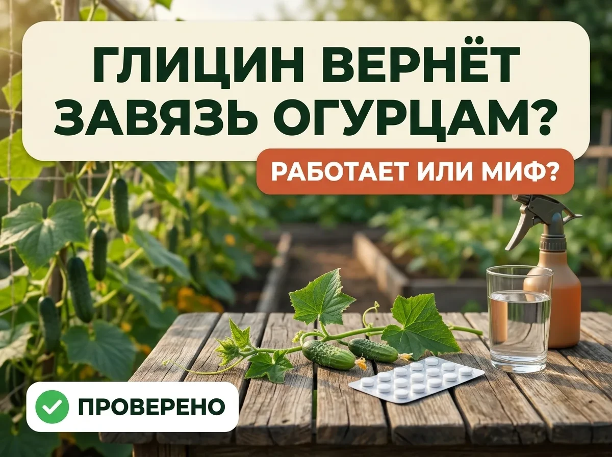 ПРОВЕРИЛИ: ГЛИЦИН ИЗ АПТЕКИ ВЕРНЁТ ОГУРЦАМ ЗАВЯЗЬ?