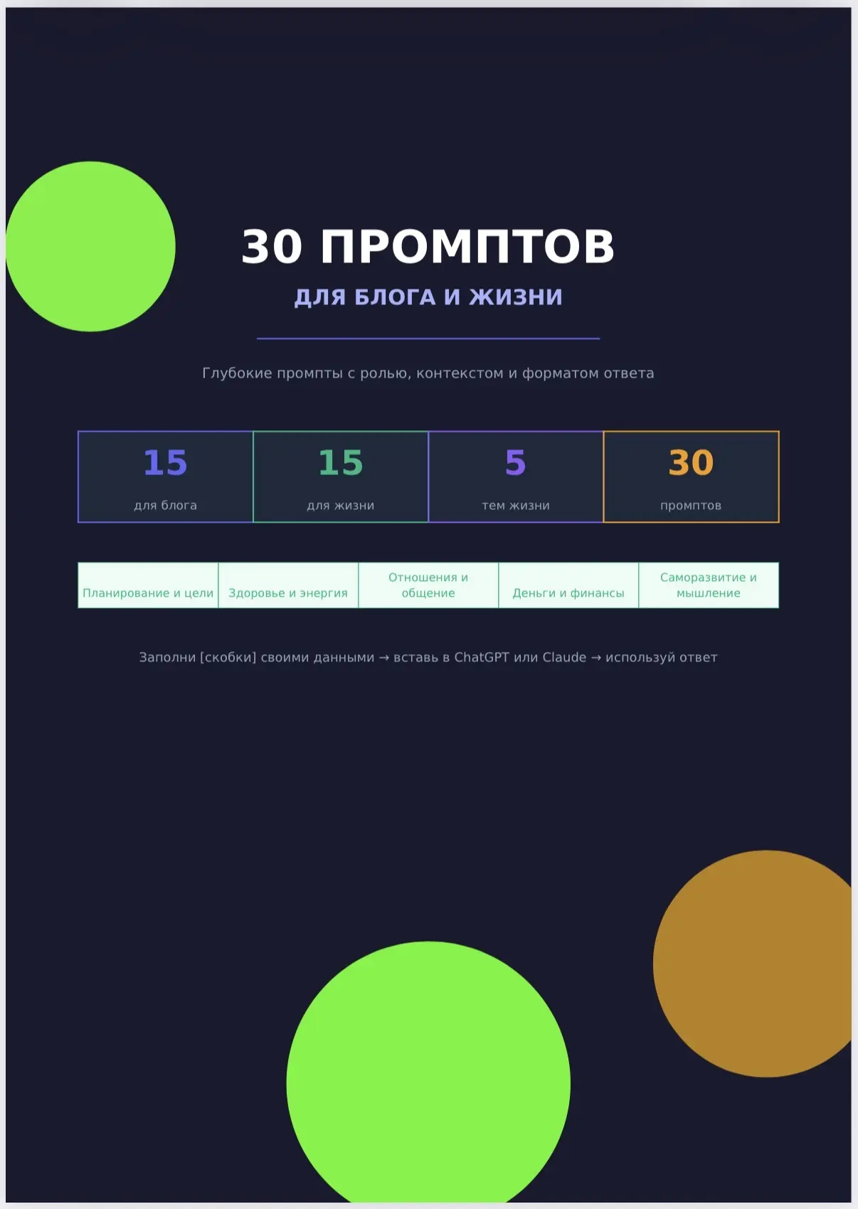 Я обожаю готовые промпты!