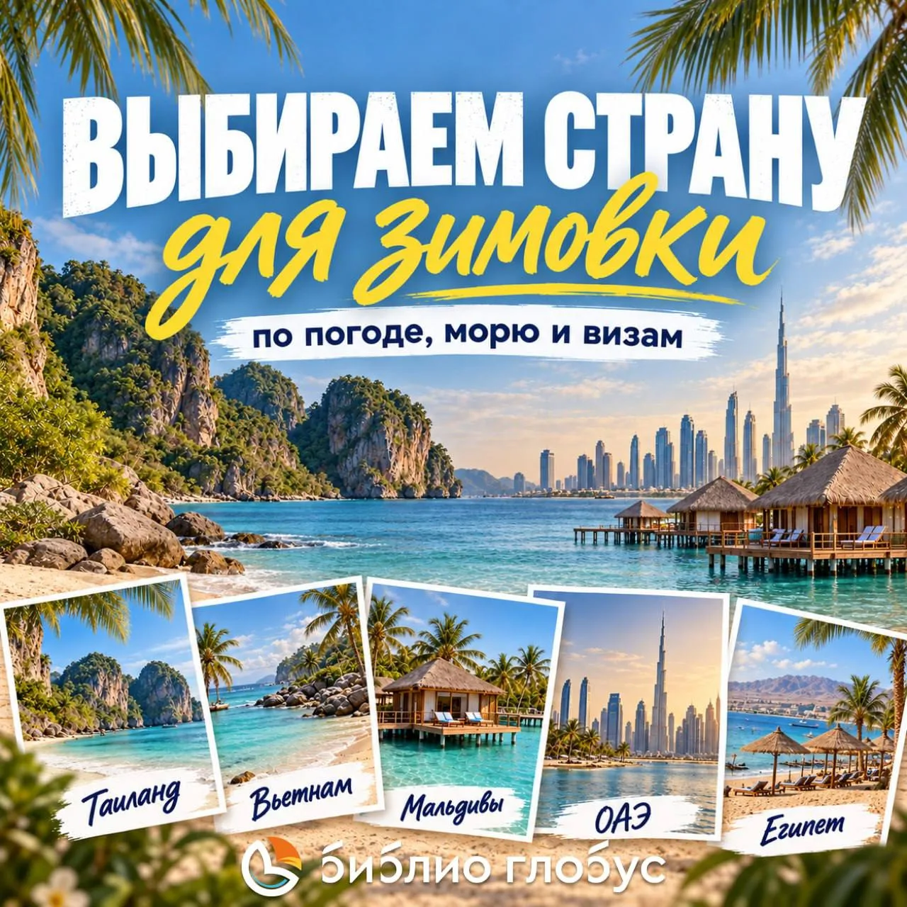✈️ Выбираем теплую страну для зимнего отпуска