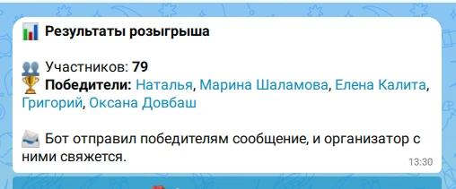 В связи с неявкой трех победителей три приза были перерозыграны, новые победители на ка...