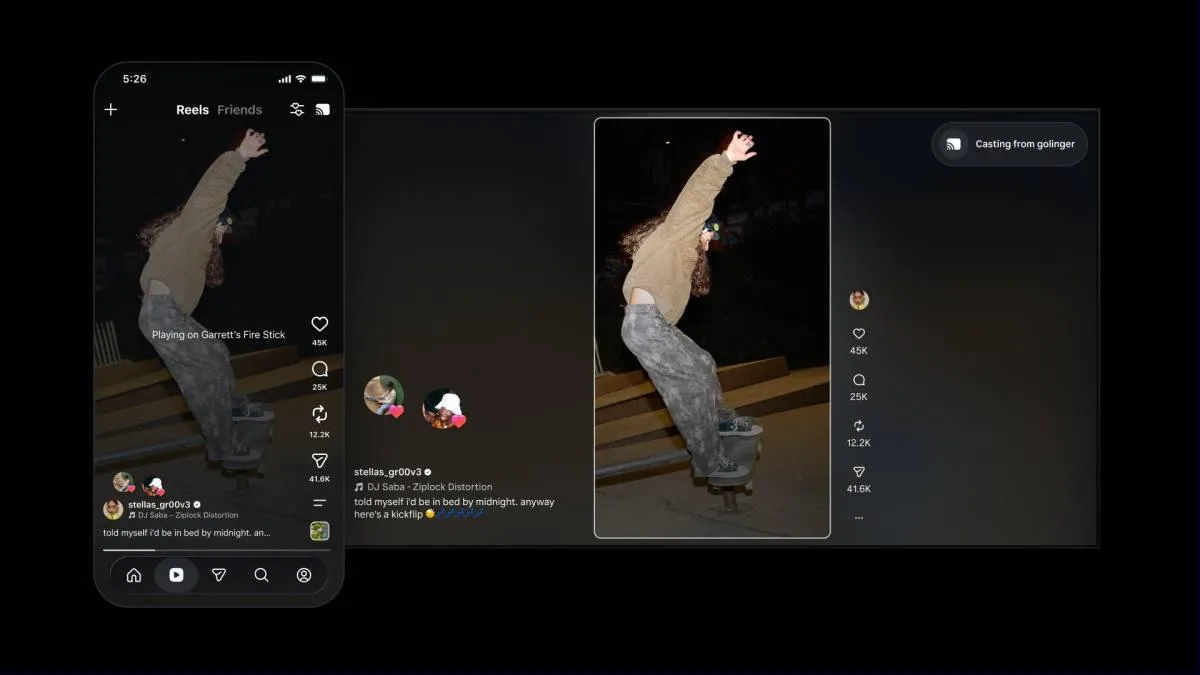 📺 Instagram* всё активнее идёт в сторону большого экрана

Приложение соцсети уже доступно на телеви