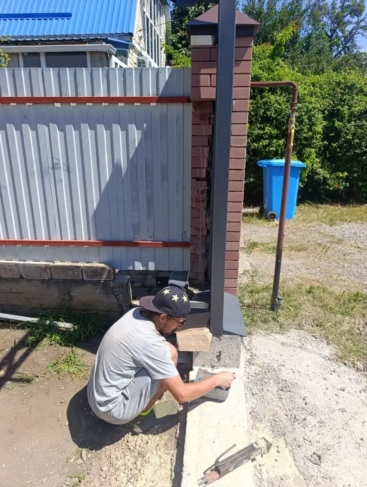 ⚒️Работы по установке откатных ворот и забора ⚒️