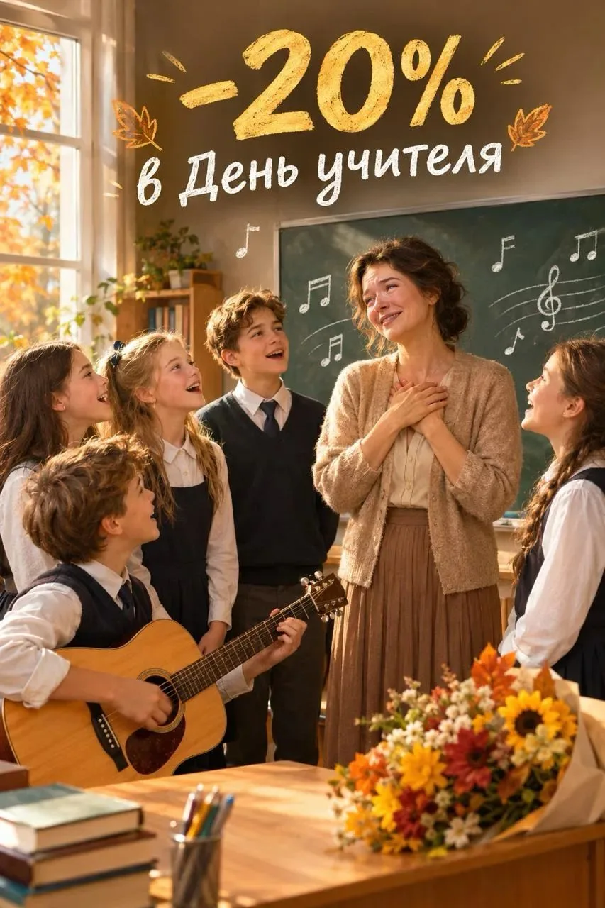 🍎 Скидка 20% ко Дню учителя