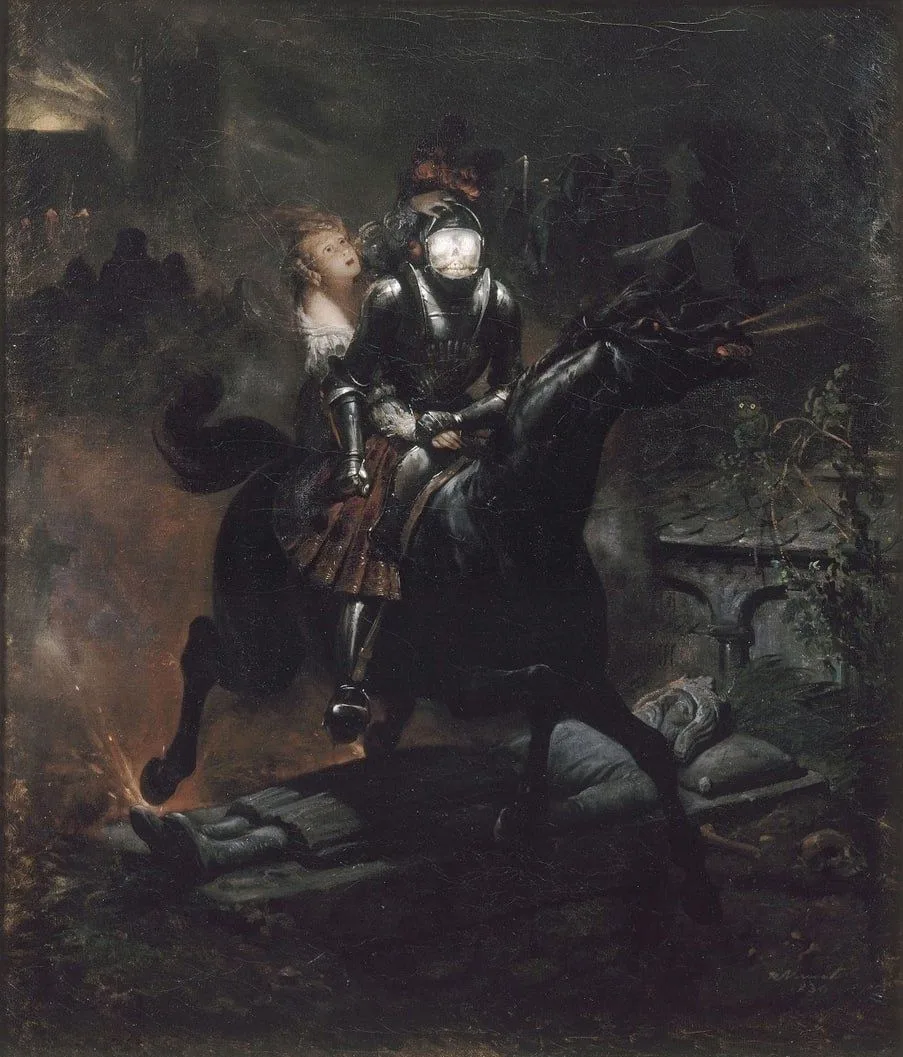 «Баллада о Леноре, или Мёртвые путешествуют быстро», 1839.