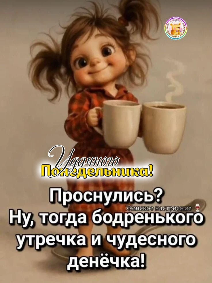УДАЧНОГО ПОНЕДЕЛЬНИКА!!!