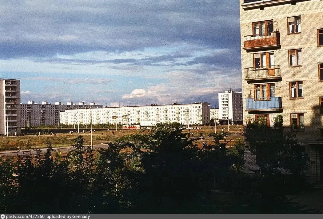 Фотография 1971–1972 годов запечатлела Тушино в то время, когда метро здесь ещё не было.