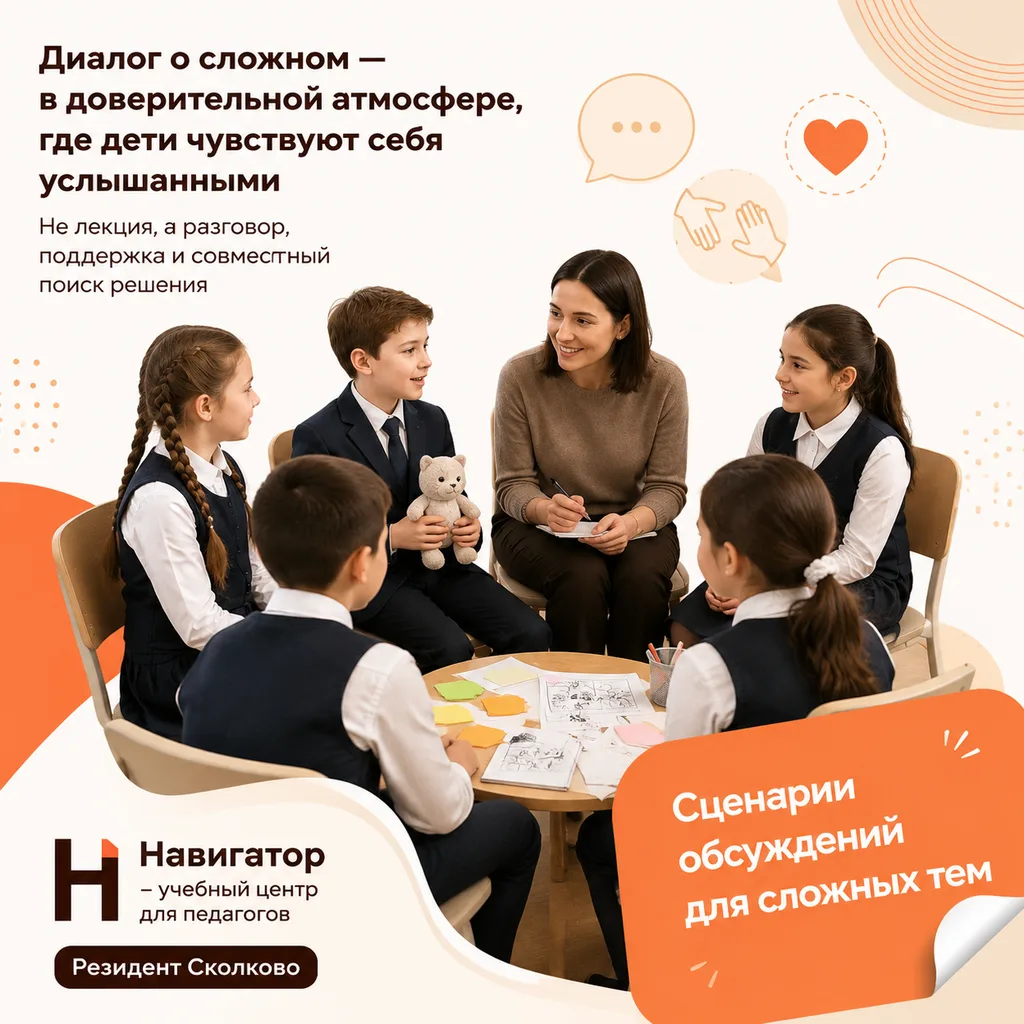 Обсуждать буллинг, дружбу, ошибки — значит учить детей говорить о важном честно и бережно.
