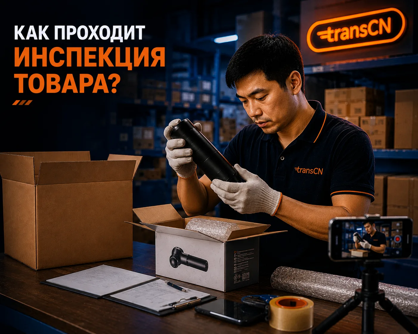 📦 Как проходит инспекция товара на складе в Китае?