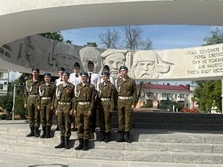Сегодня у мемориала «Вечная слава» в городе Тамбов состоялась учебная подготовка руководителей отряд