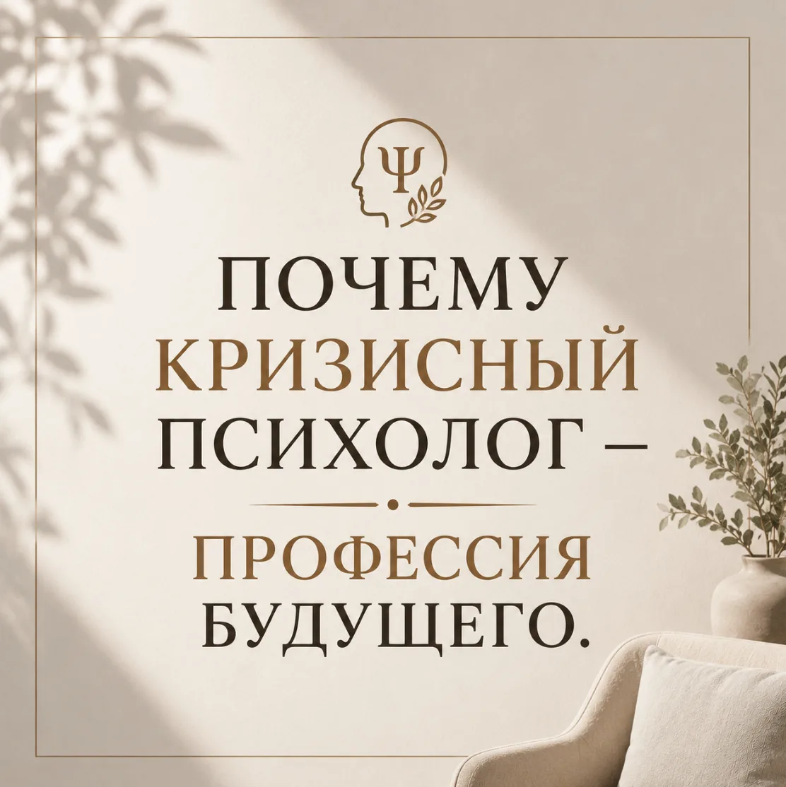 Почему кризисный психолог — профессия будущего.