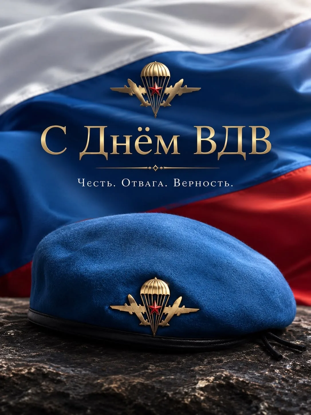 Сегодня двойной праздник! Наш диспансер поздравляет мужественных десантников с Днем ВДВ и всех прича