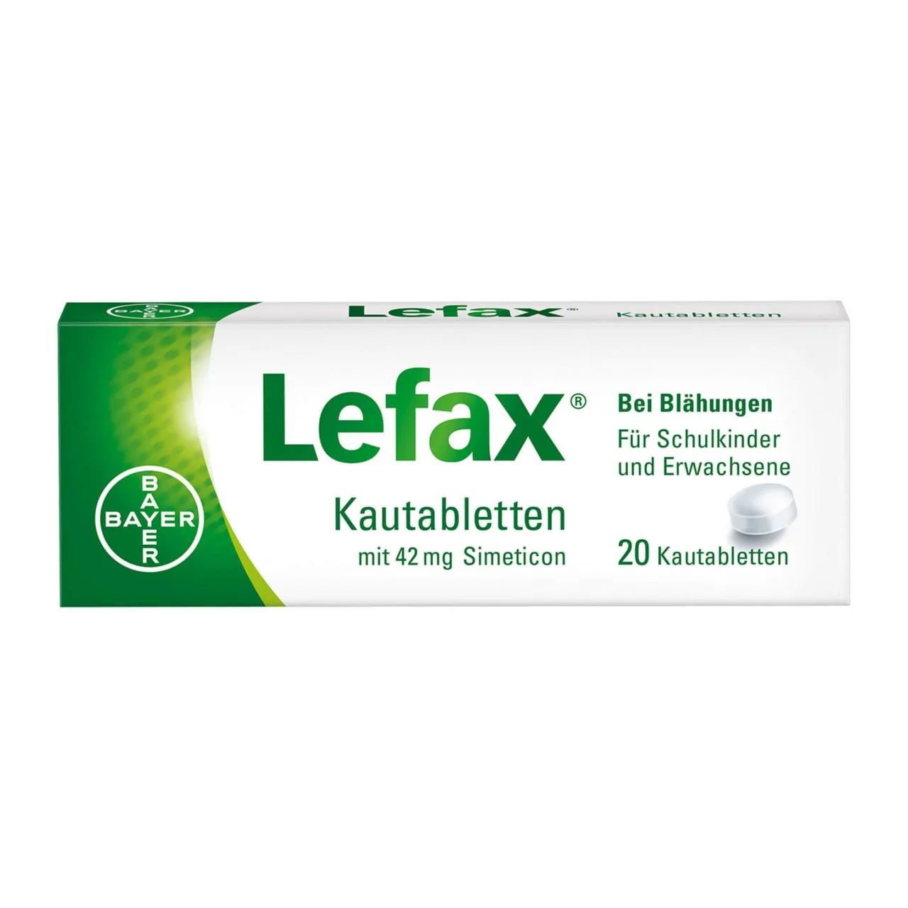 Lefax — жевательные таблетки от метеоризма