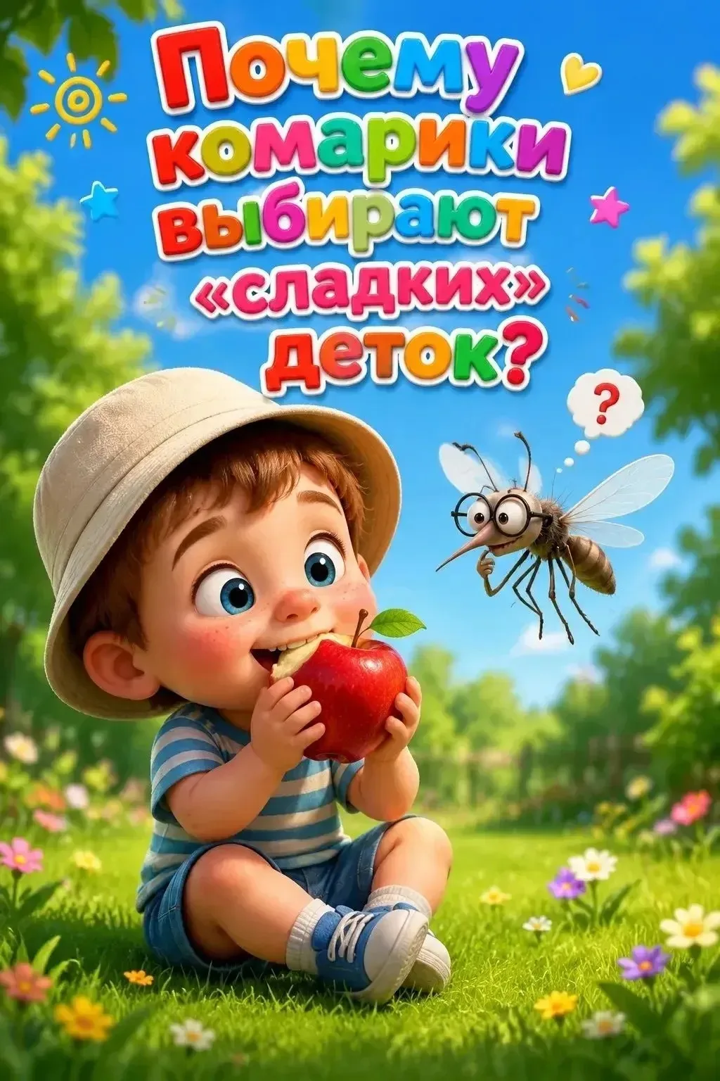 📢🦟🍭🌿Почему комарики выбирают "сладких" деток? 
Советы для спокойных прогулок!

🥼🚑Врачи-педиатр