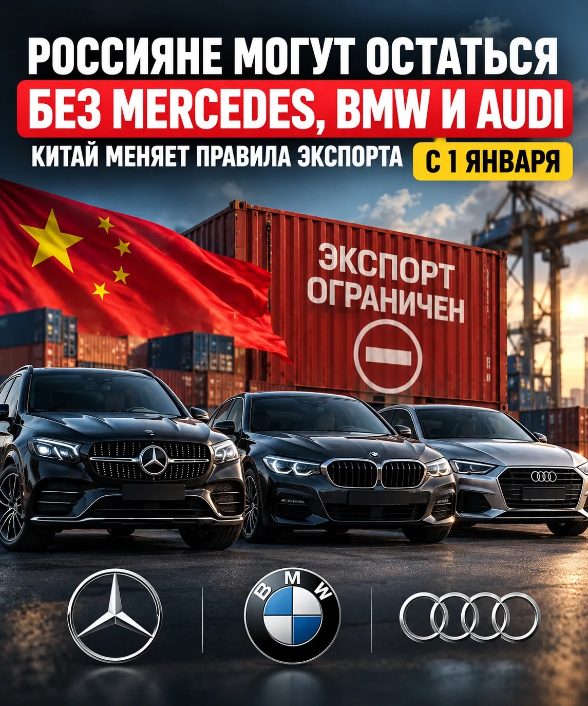 🚨 MERCEDES, BMW И AUDI МОГУТ СТАТЬ ДЕФИЦИТОМ В РОССИИ!