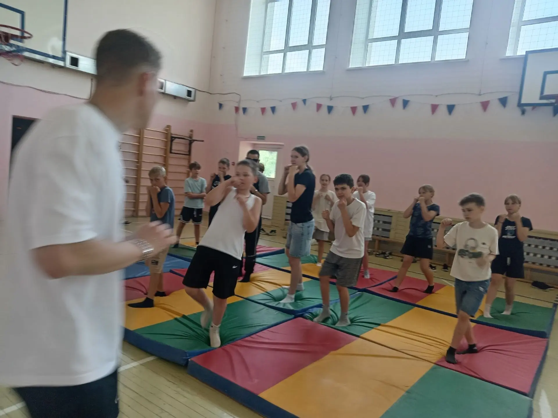 ‼Занятие в юнармейской смене проводит мастер спорта по АРБ, выпускник нашей школы, воспитанник отряд