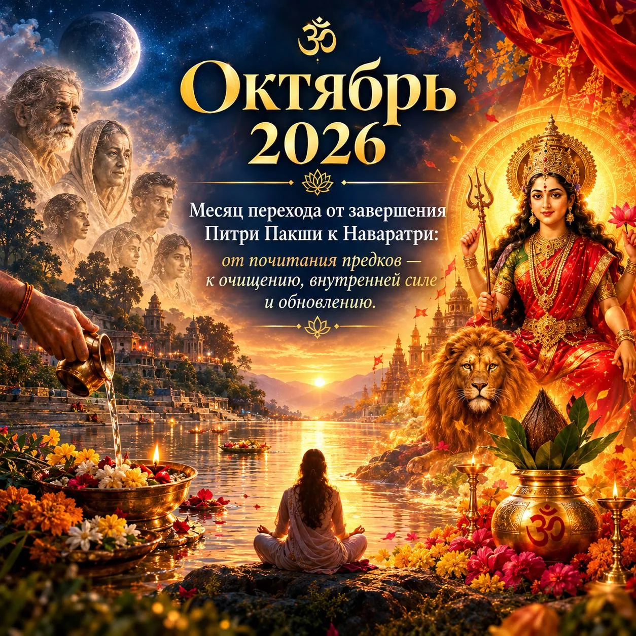 🕉️ ТРАНЗИТЫ ПЛАНЕТ ОКТЯБРЬ 2026 + ВЕДИЧЕСКИЙ КАЛЕНДАРЬ.