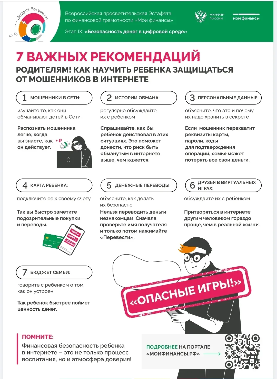 Продолжаем участвовать во Всероссийской просветительской эстафете «Мои финансы» этап 9 «Безопасность
