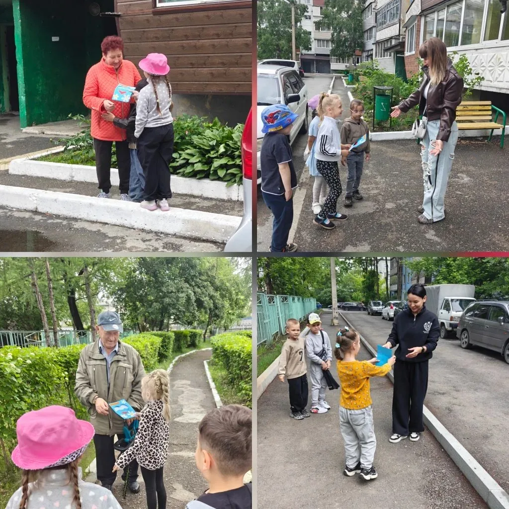 Ребята группы "Звёздочка" приняли участие в акции по раздаче самодельных открыток взрослому населени