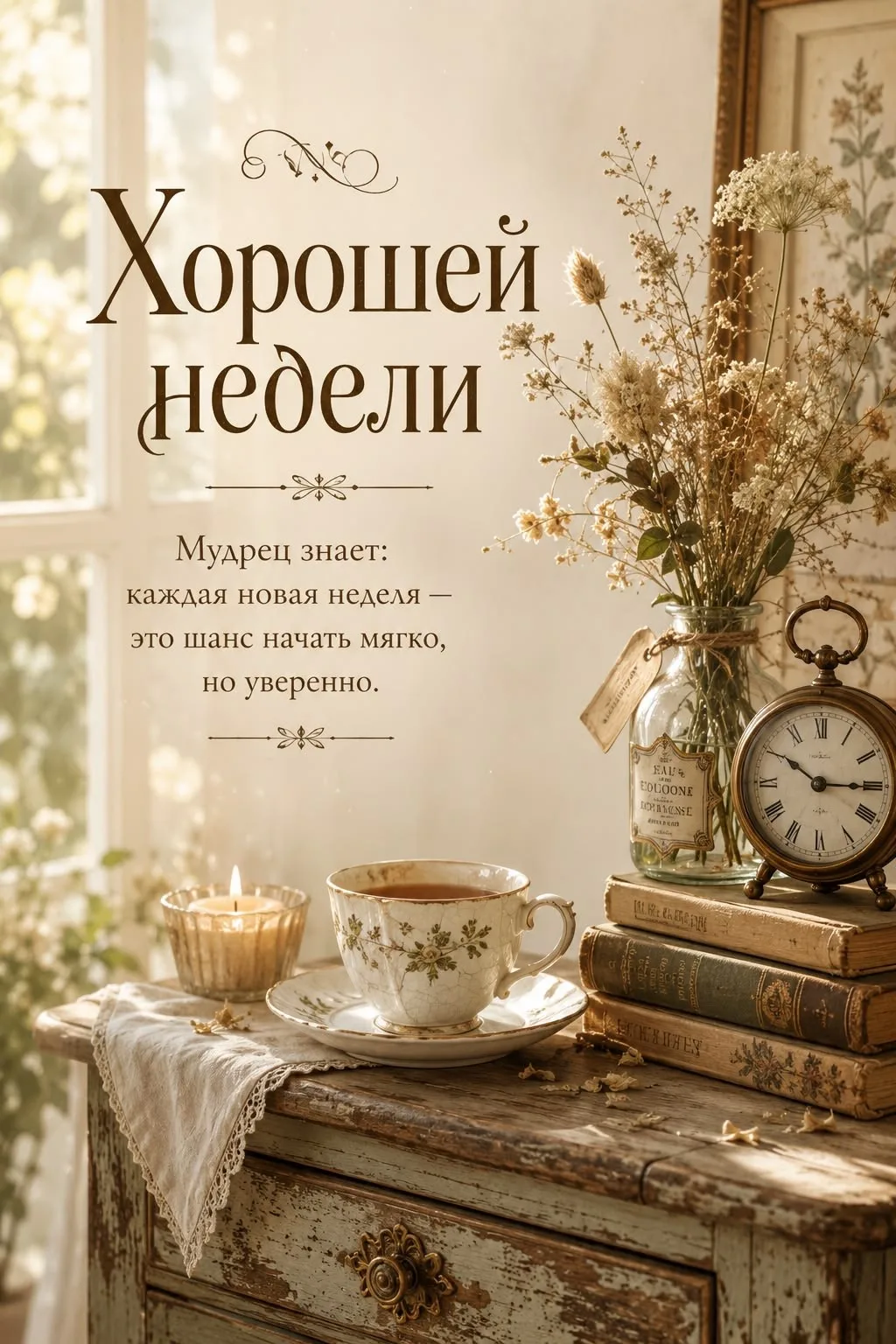 Доброе утро и хорошего начала недели! 

Пусть дни пройдут спокойно и без лишней суеты, работается ле