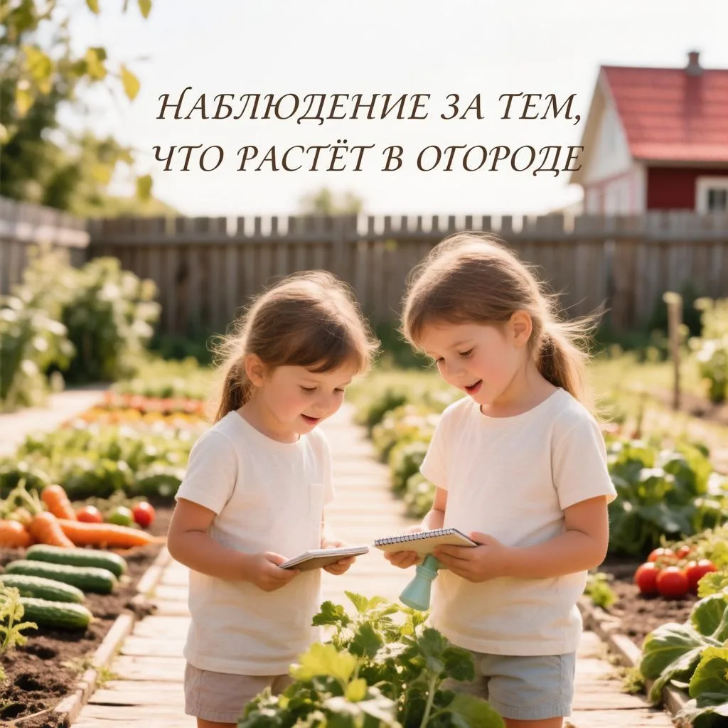 🧐Наблюдение за растениями в огороде — это увлекательное занятие, которое помогает детям лучше поним