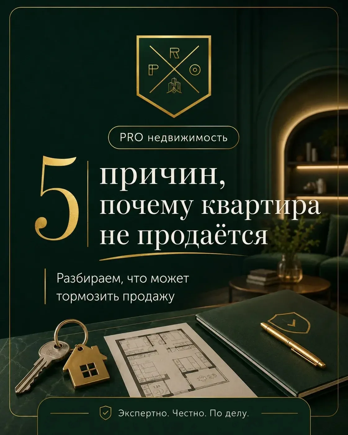 Почему квартира не продаётся, хотя цена вроде нормальная?