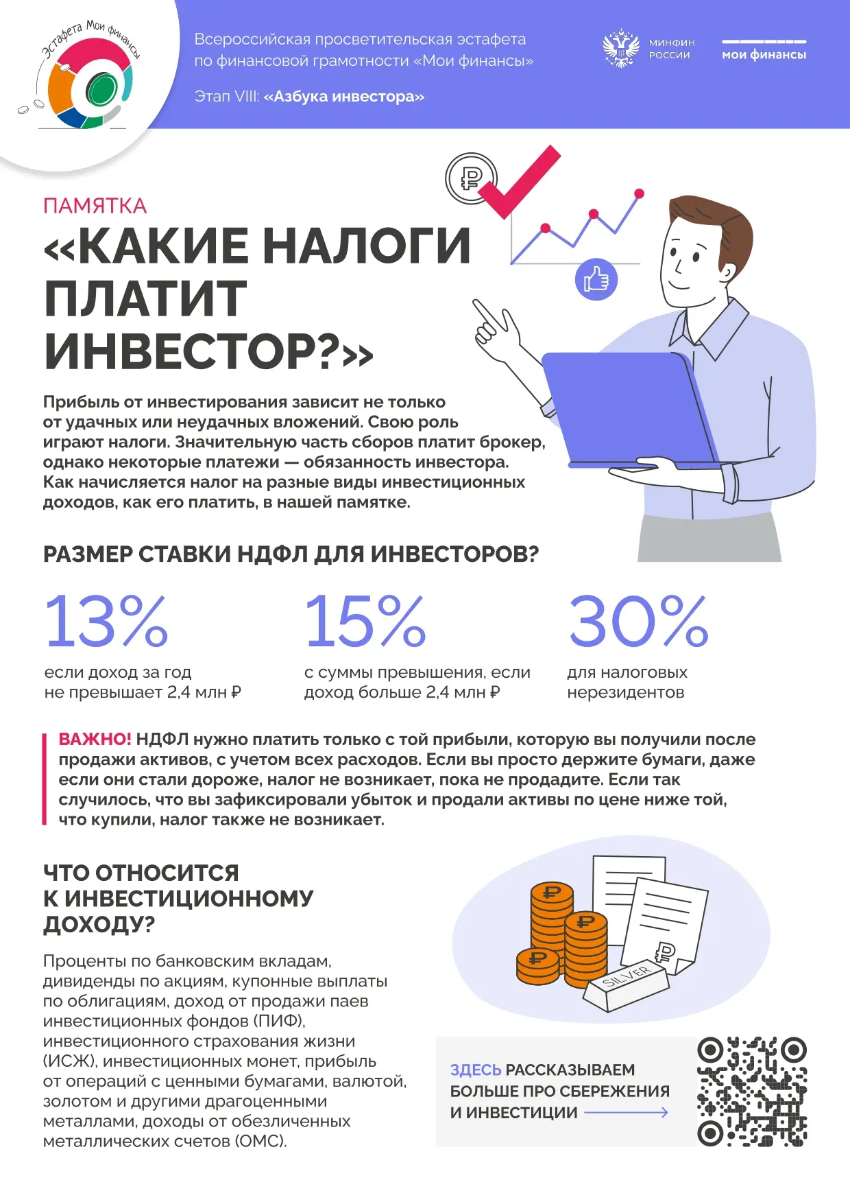 "Азбука инвестора":VIII этап Всероссийской просветительской Эстафеты по финансовой грамотности "Мои 