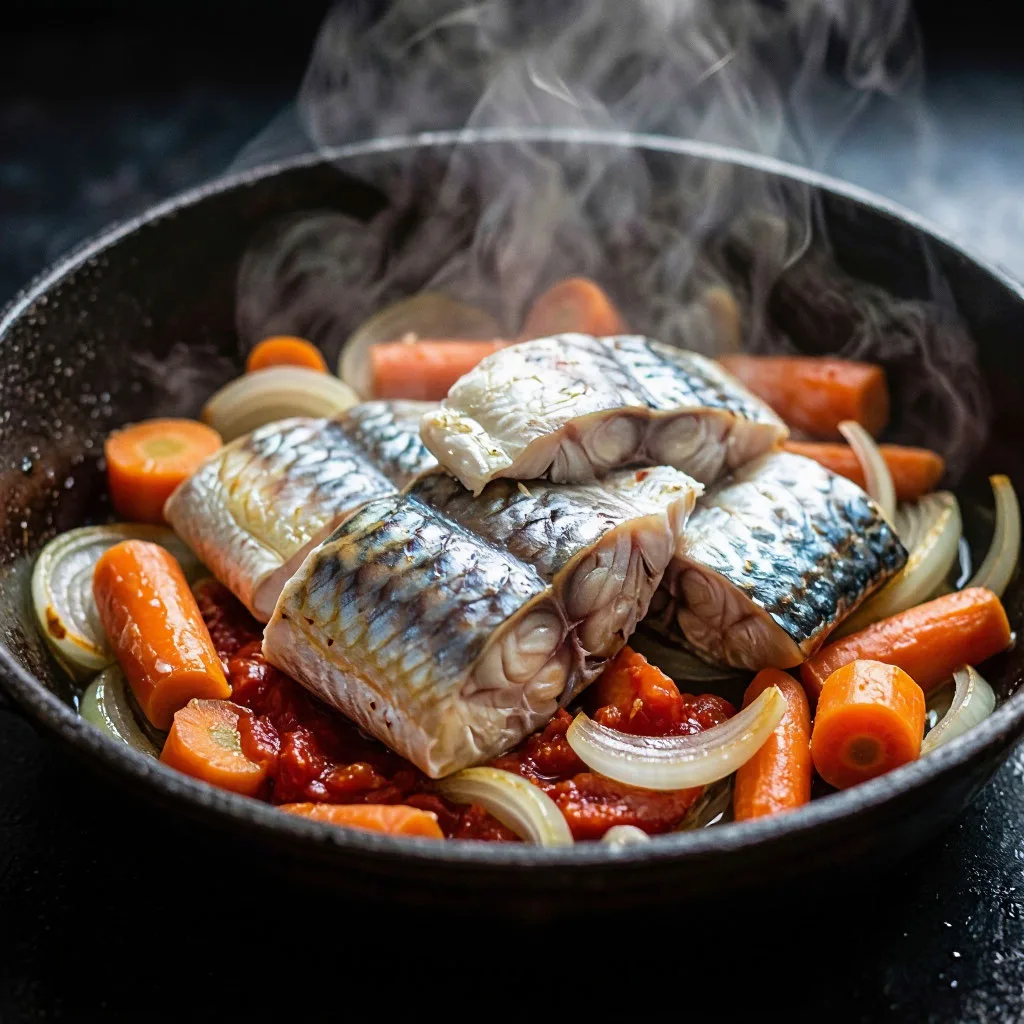 Тушёная скумбрия — идеальный ужин для всей семьи! 🐟