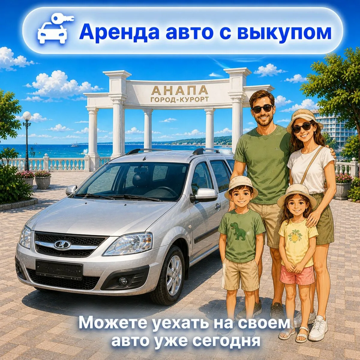 Аренда авто с выкупом в Анапе!