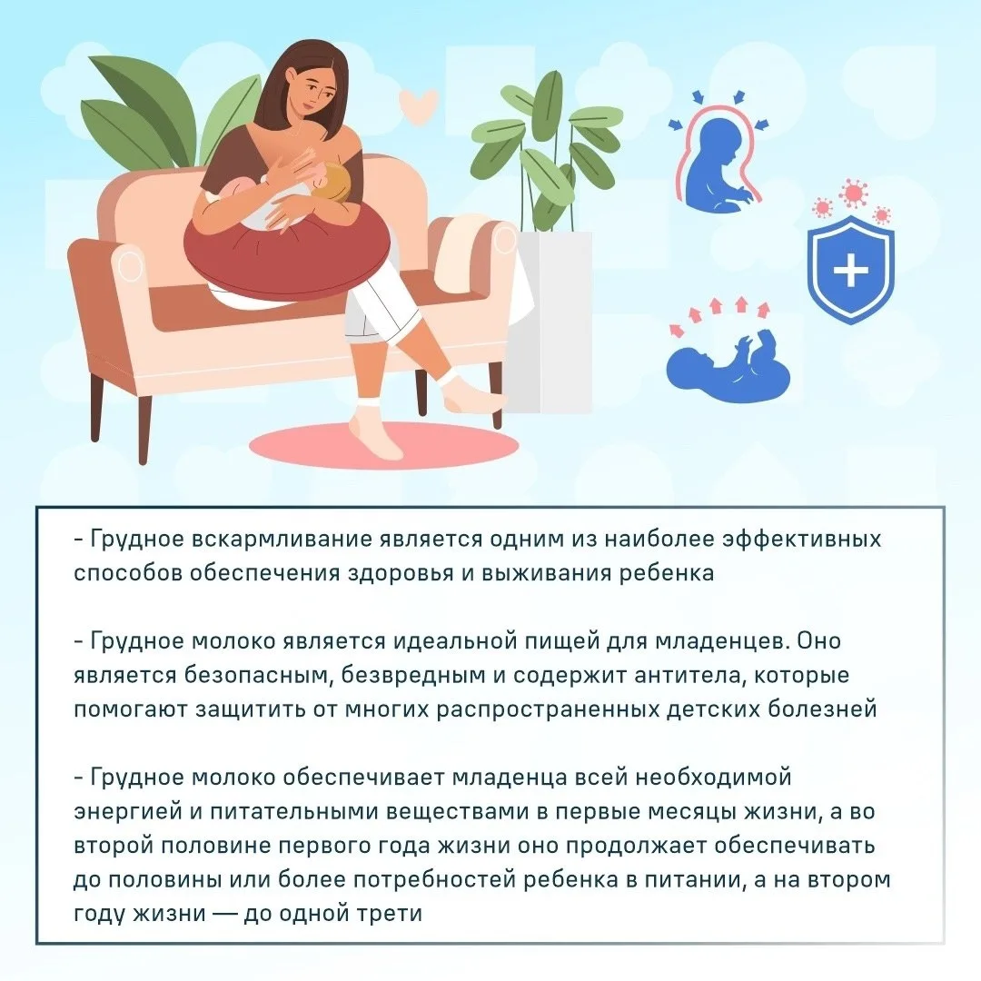 Грудное вскармливание — наиболее эффективный способ обеспечения здоровья и выживания ре...
