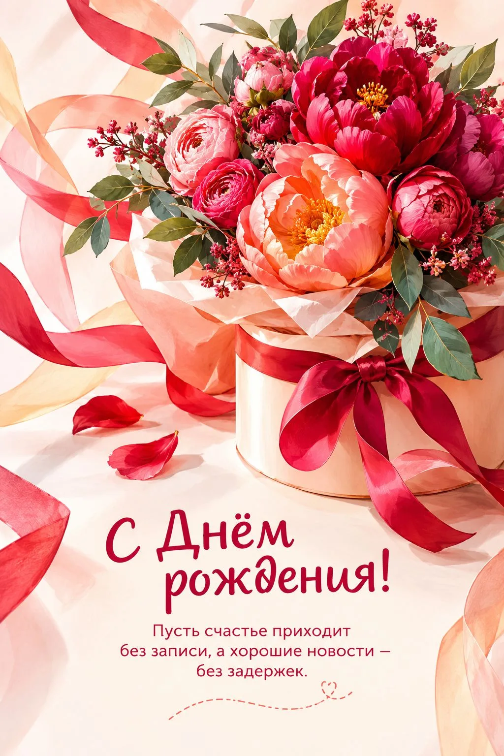 🔥 Красивые картинки и открытки женщине с Днем рождения с пожеланиями.