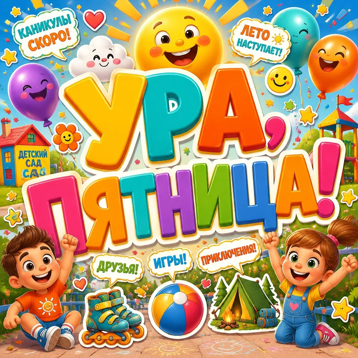 С пятницей, друзья! 🌧☀️