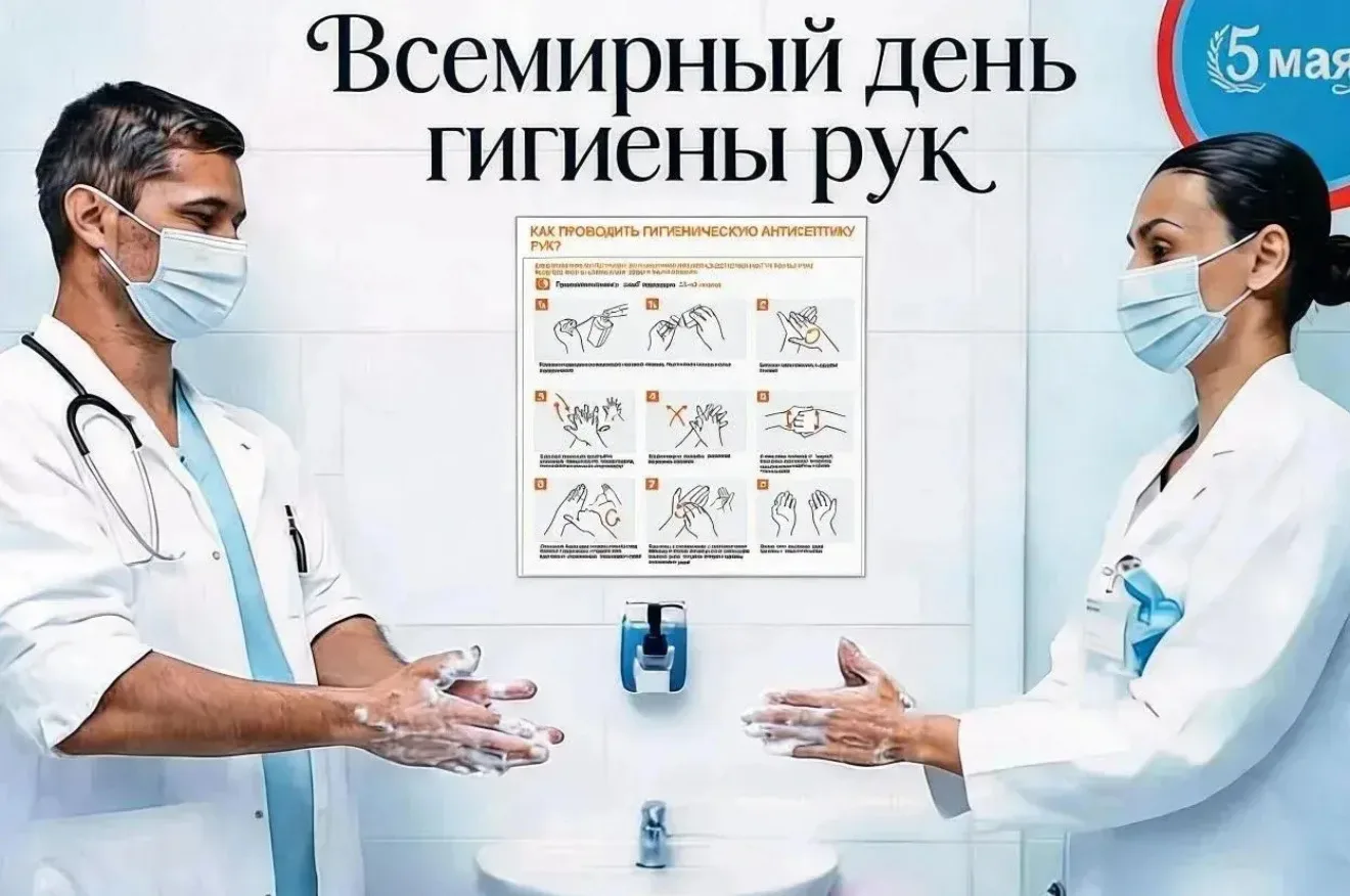📅 5 мая — Всемирный день гигиены рук

Этот день проводится в рамках инициативы ВОЗ и направлен на п