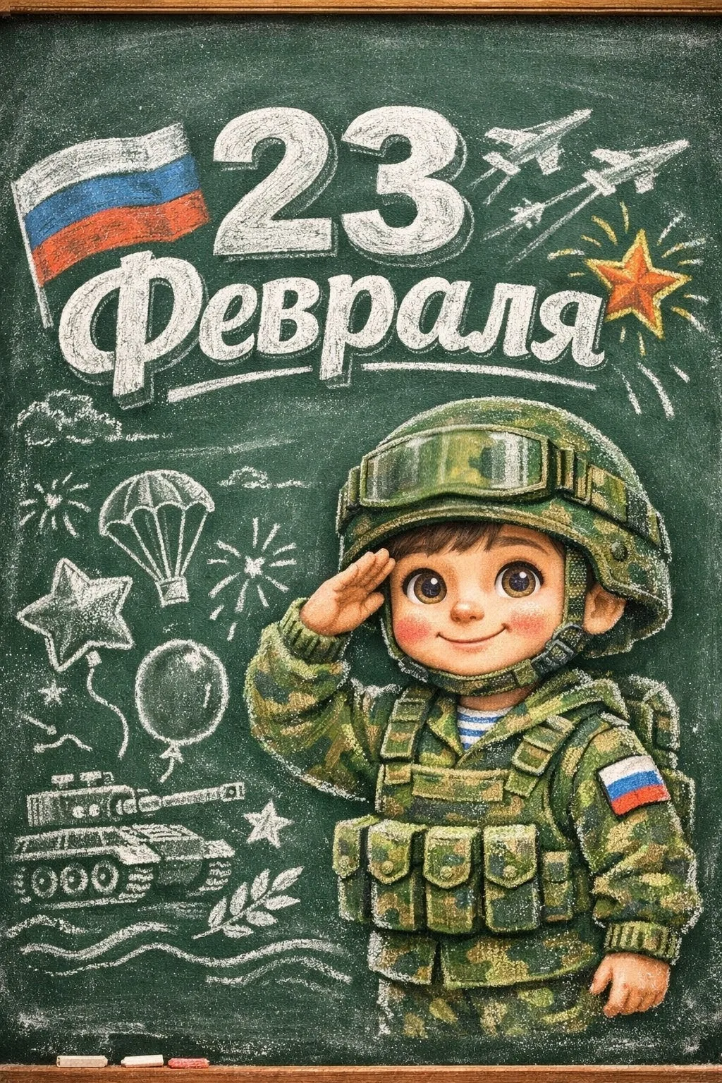 Дорогие наши защитники! Сегодня мы отмечаем 23 февраля — день настоящих мужчин!