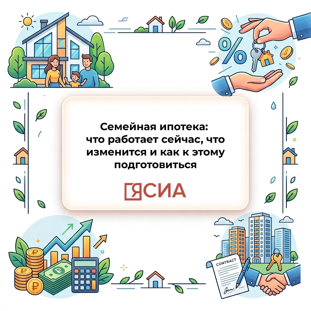 🏠 Сегодня разберем тему семейной ипотеки спокойно и честно: что работает сейчас, что планируется к л