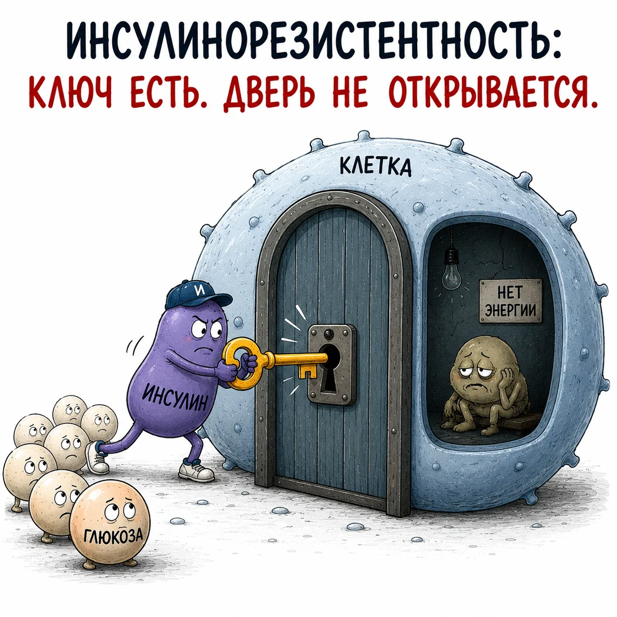 Инсулинорезистентность: когда клетки перестают слышать
