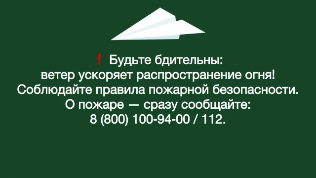 🌪 В течение дня резко возросла ветровая нагрузка. Это создаёт серьёзную опасность: