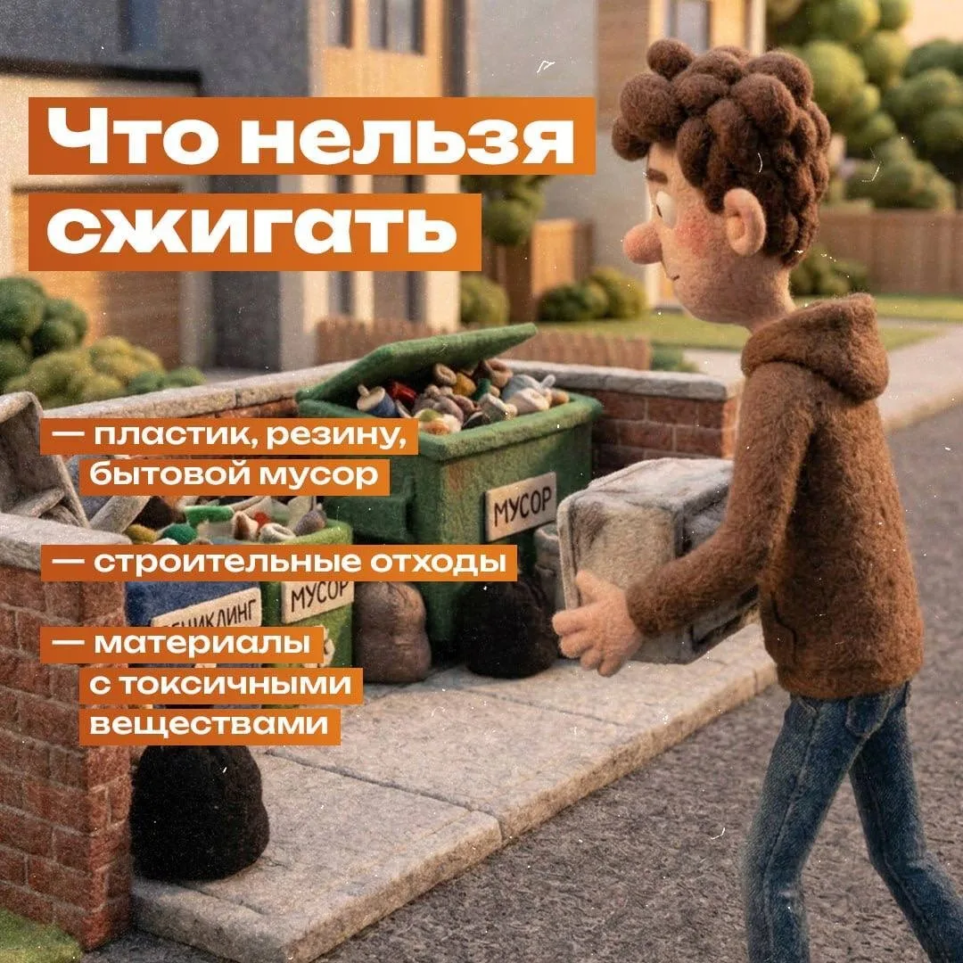 Весна — время уборки и очищения 🌱  Многие наводят порядок на участках и задумываются о сжигании мусо