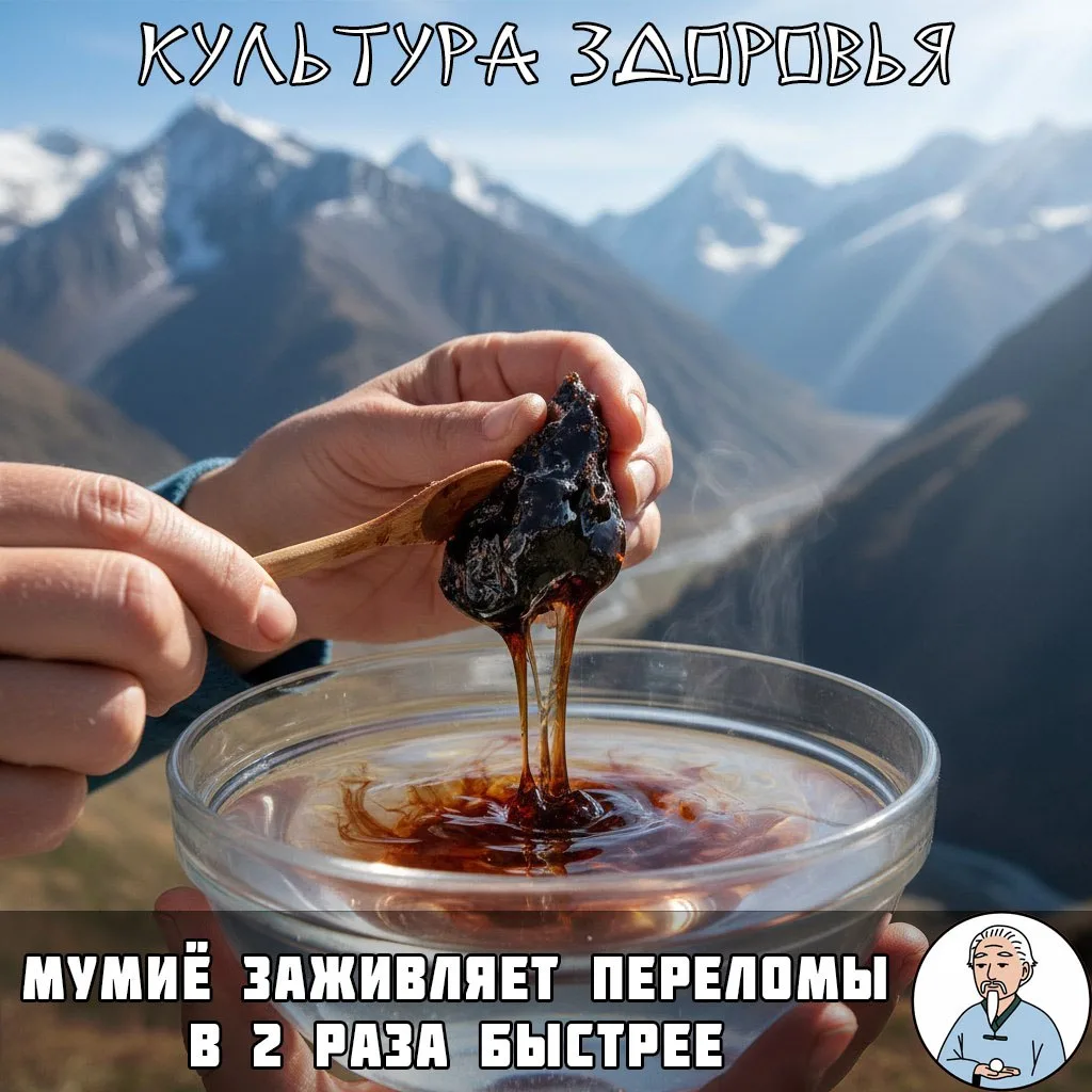 Горная смола — слёзы гор для костей  Мумиё — это природный регенератор тканей.«Горные слёзы» содержа