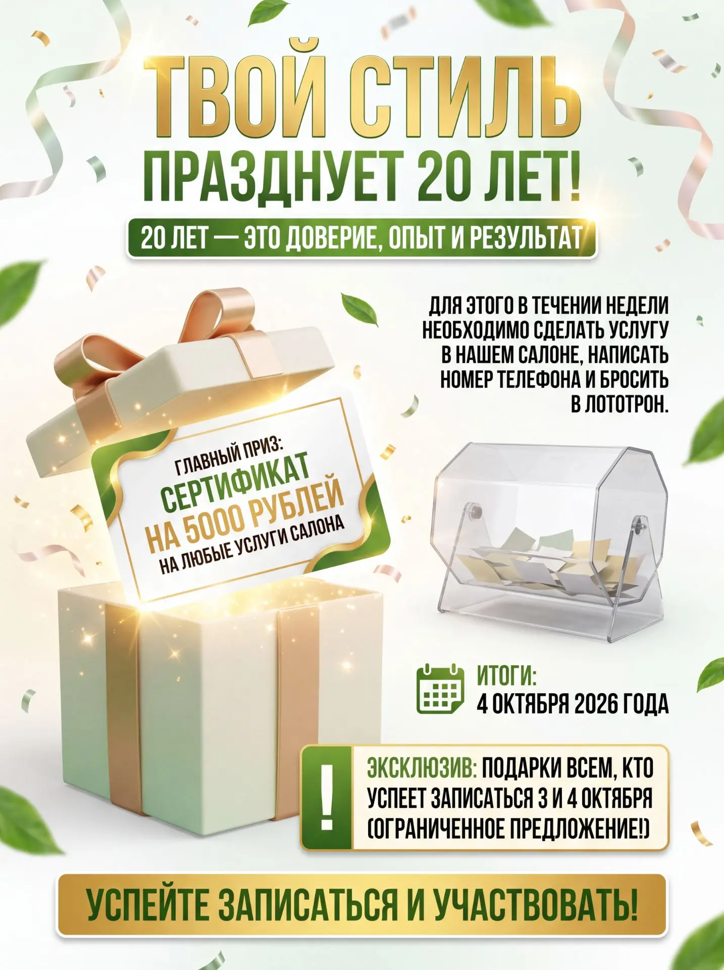 🎉 20 лет красоты, заботы и вдохновения! 🎉