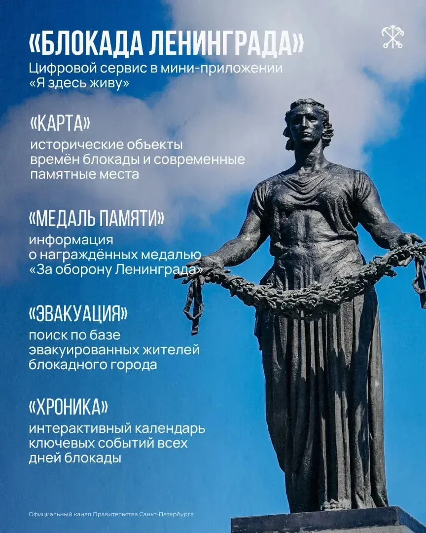 О подвиге защитников города-героя, их мужестве и стойкости расскажет сервис «Блокада Ленинграда» в м