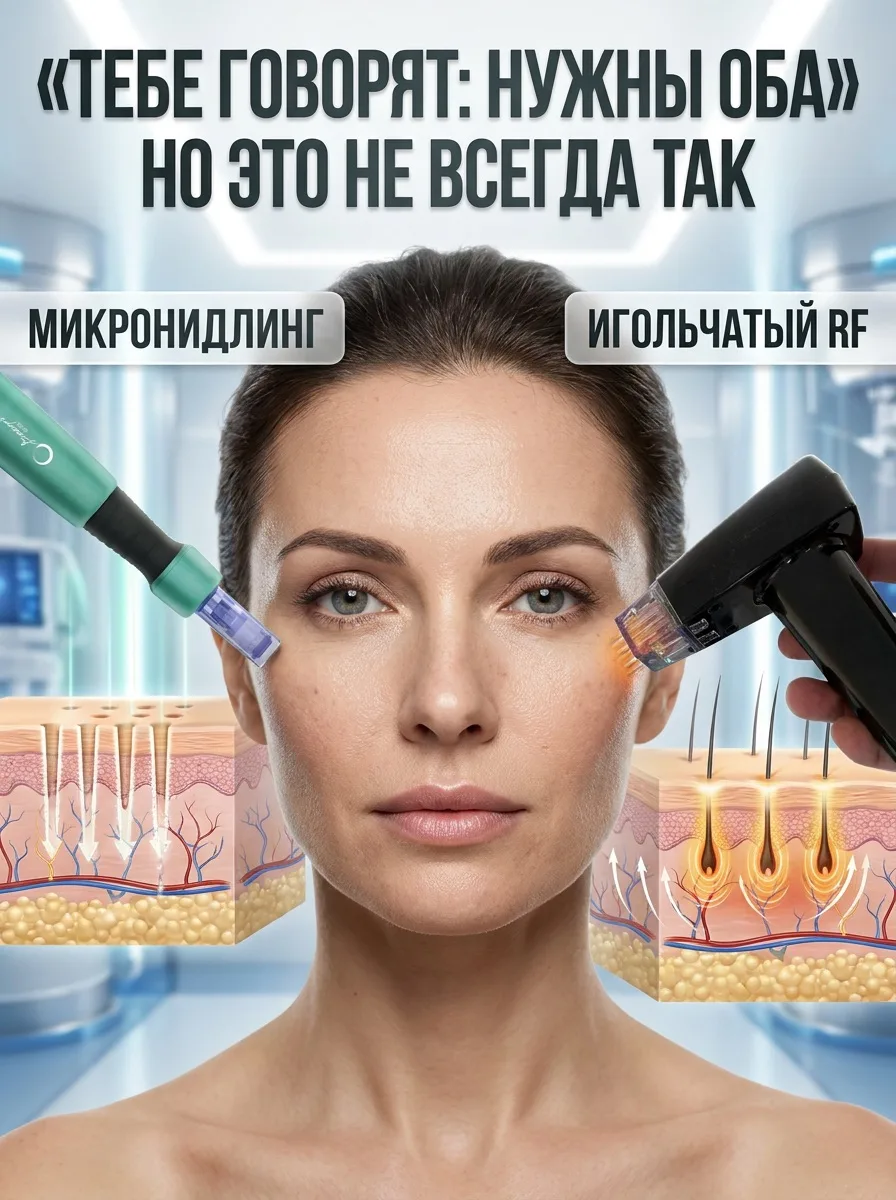 «Что лучше: Dermapen или игольчатый RF?»