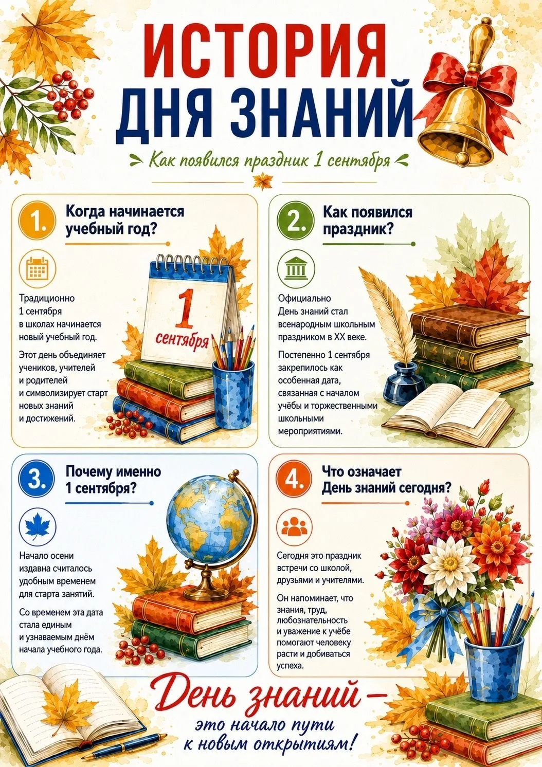 🔔Совсем скоро улицы снова наполнятся белыми бантами, букетами астр и гладиолусов💐, ве...