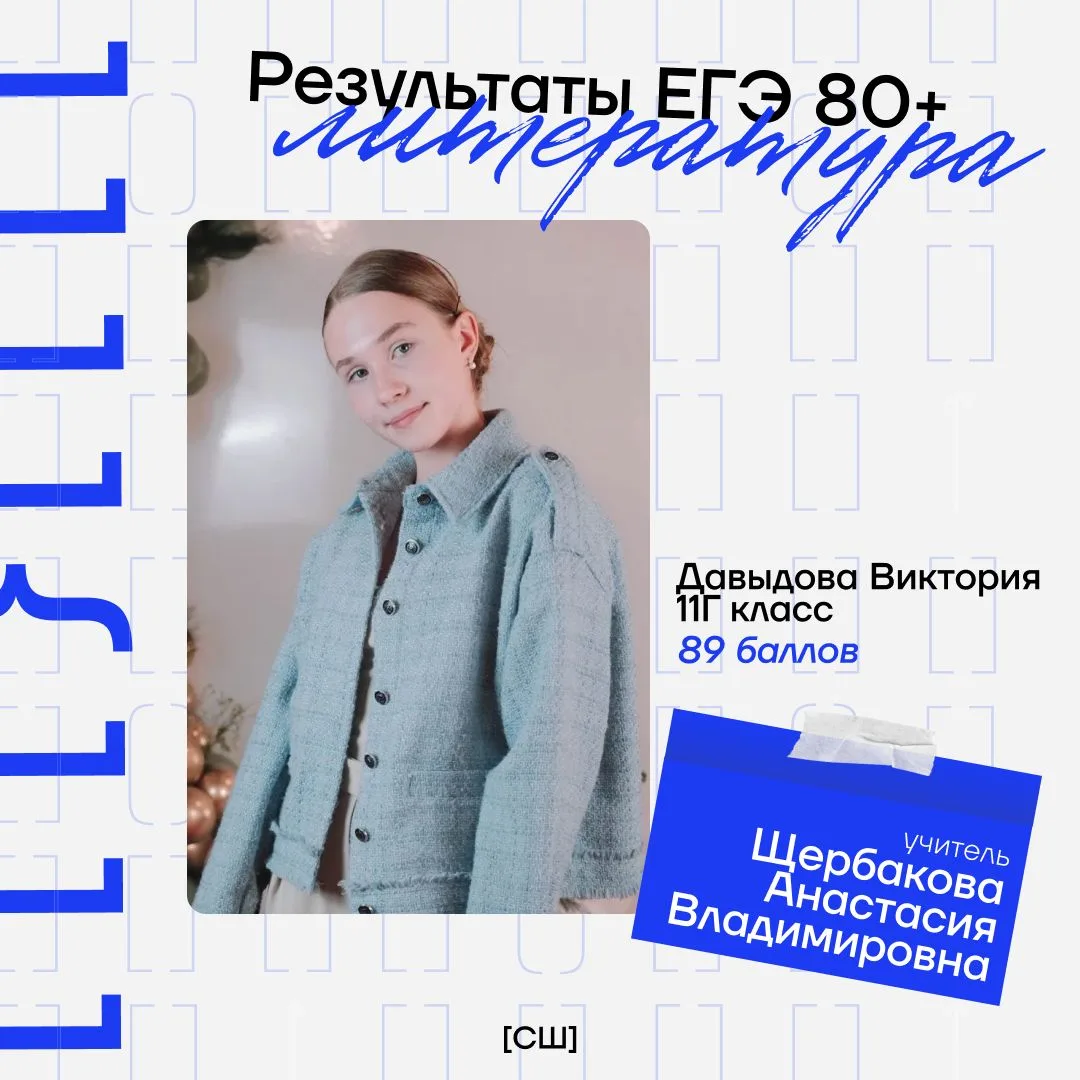 Не только читать великие произведения, но и писать свою историю успеха.

Поздравляем нашу ученицу с 