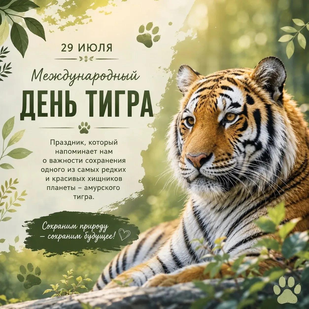 🐯  Международный день тигра