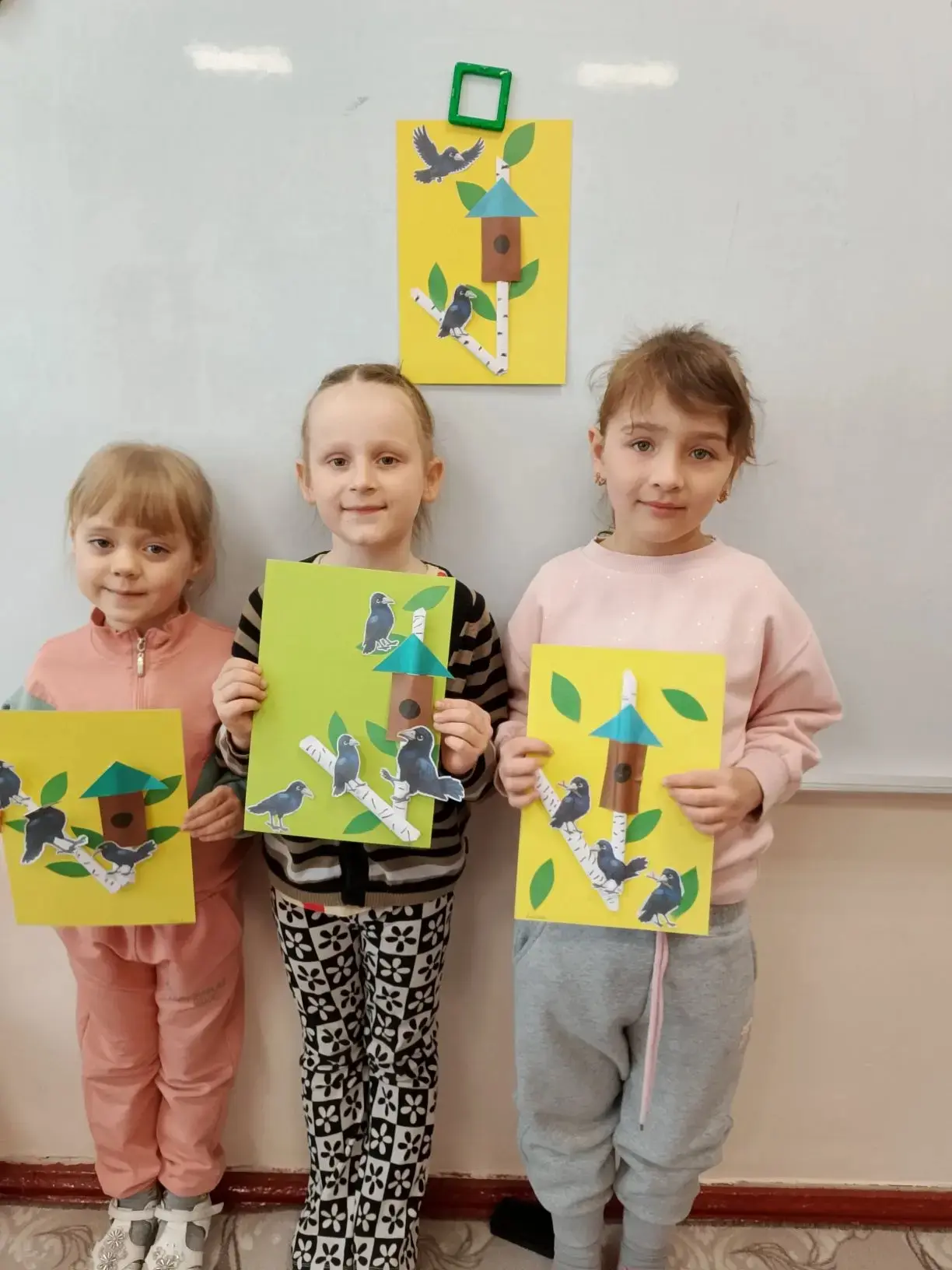 Аппликация  на тему "Весна🌱🦋🌷 на дворе" подготовительная группа "Ягодка 🍓" воспитат...